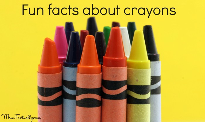 Fun facts about crayons