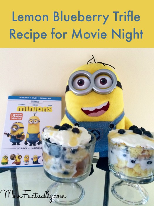 Lemon Blueberry Trifle recipe for movie night