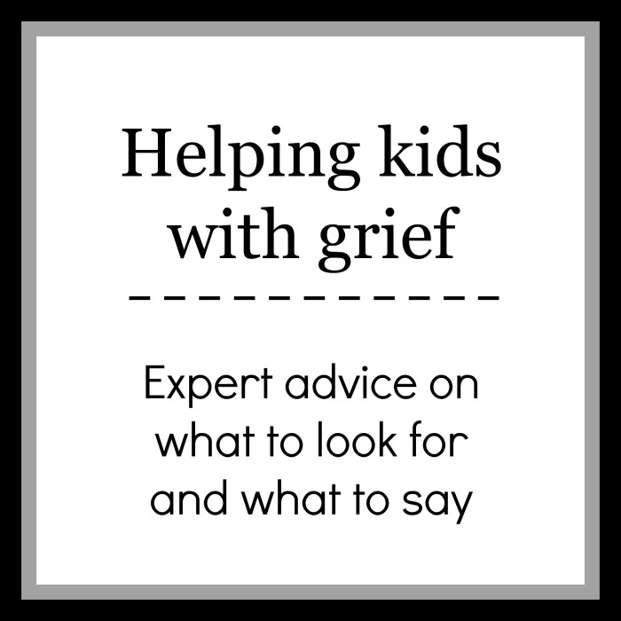 Helping children struggling with grief