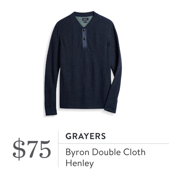 Grayers Bryon Double Cloth Henley