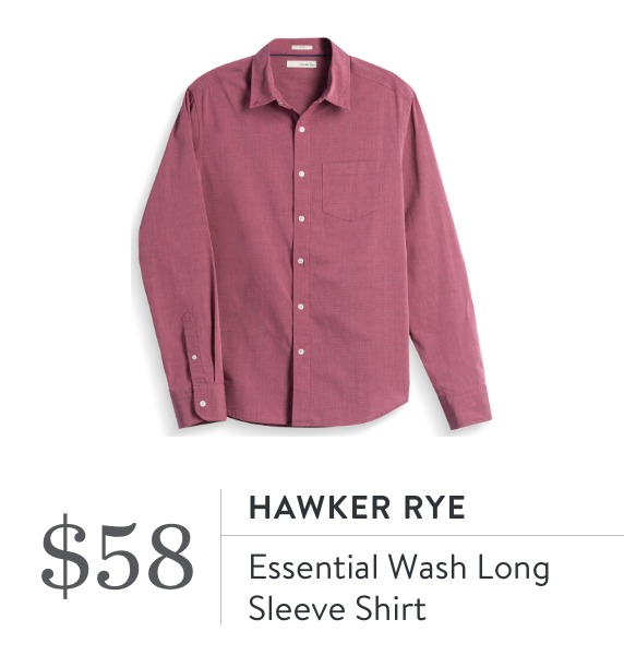Hawker Rye Essential Wash Long Sleeve Shirt