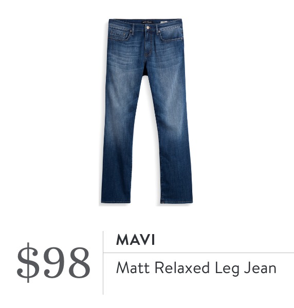 Mavi Matt Relaxed Leg Jean