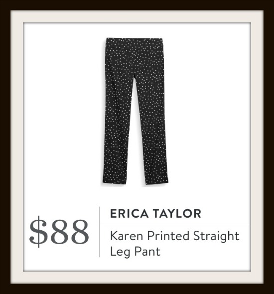 Erica Taylor - Karen Printed Straight Leg Pant from Stitch Fix