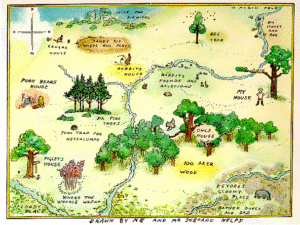 Map of the Hundred Acre Wood and fun facts about Winnie the Pooh