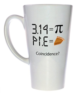 Pi Pie Mug, perfect for Pi Day fun and festivities