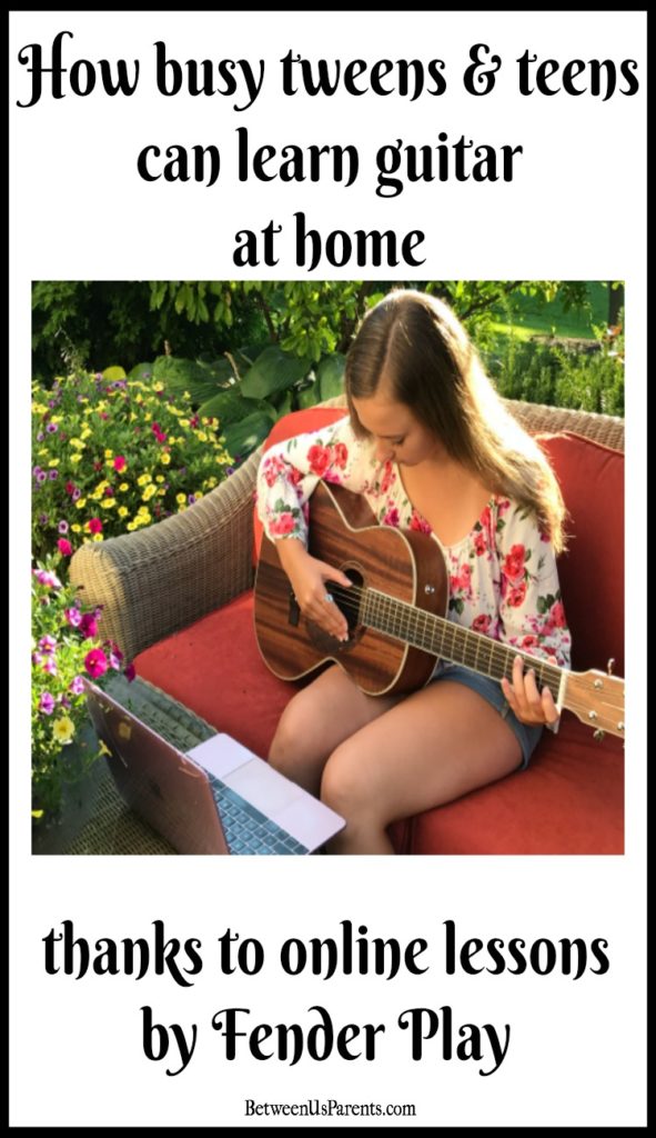 Online guitar lessons from Fender Play make it easy for even busy teens to learn how to play guitar, a skill my grandfather told my daughter she'd use for a lifetime.