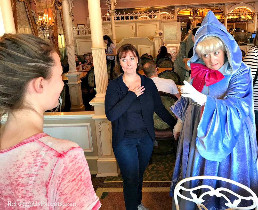 Fairy Godmother at Disneyland Plaza Inn character breakfast