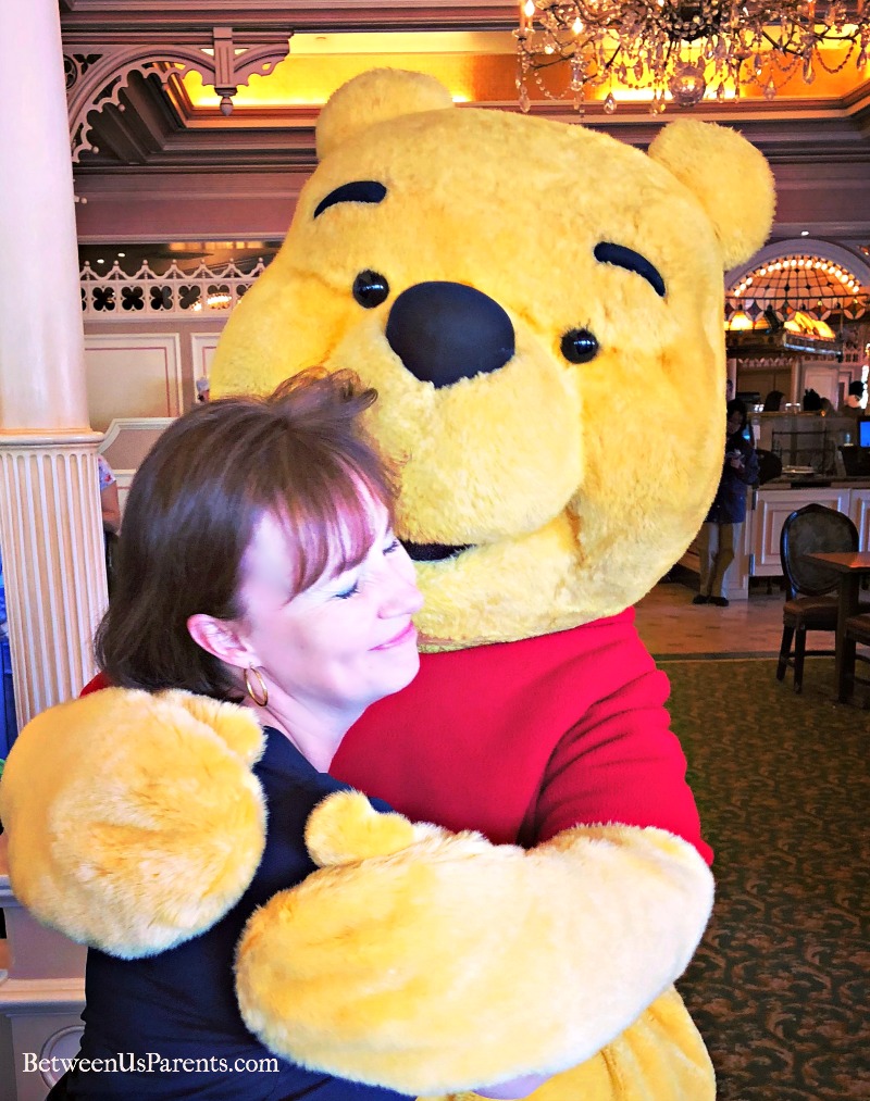 Winnie the Pooh at the Plaza Inn at Disneyland character breakfast