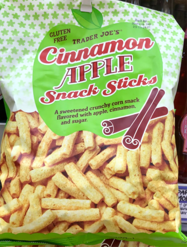 Cinnamon apple snack sticks from Trader Joe's